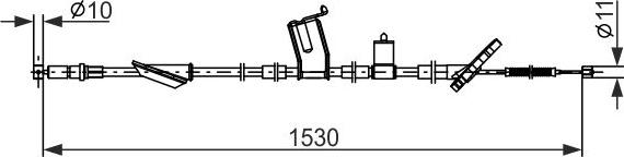 BOSCH 1 987 482 919 — Cięgło, hamulec postojowy