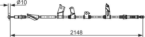 BOSCH 1 987 482 914 — Cięgło, hamulec postojowy