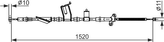 BOSCH 1 987 482 916 - LINKA HAM. RĘCZ. HONDA T. CR-V 2.0-2.2 CTDI 04-06 LE
