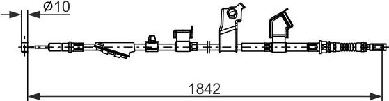 BOSCH 1 987 482 911 — Cięgło, hamulec postojowy