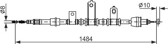 BOSCH 1 987 482 920 — Cięgło, hamulec postojowy