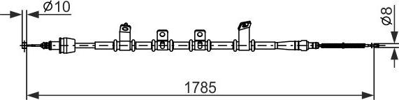 BOSCH 1 987 482 921 — Cięgło, hamulec postojowy