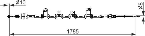 BOSCH 1 987 482 922 — Cięgło, hamulec postojowy