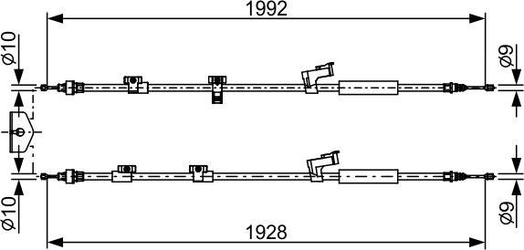 BOSCH 1 987 482 494 — Cięgło, hamulec postojowy