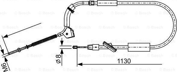 BOSCH 1 987 482 490 — Cięgło, hamulec postojowy