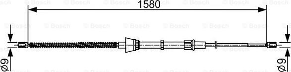 BOSCH 1 987 482 446 — Cięgło, hamulec postojowy