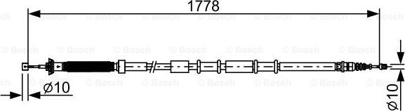 BOSCH 1 987 482 509 — Cięgło, hamulec postojowy