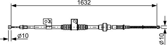 BOSCH 1 987 482 519 — Cięgło, hamulec postojowy