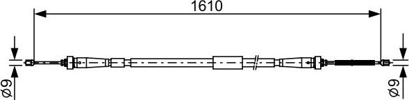BOSCH 1 987 482 636 — Cięgło, hamulec postojowy