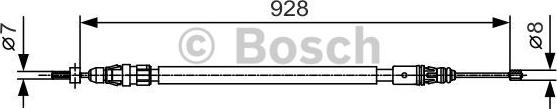 BOSCH 1 987 482 000 — Cięgło, hamulec postojowy
