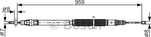 BOSCH 1 987 482 001 - LINKA HAM. RĘCZ. CITROEN T. C4 1.6-2.0 HDI 06-13 PR