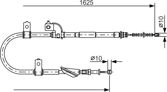 BOSCH 1 987 482 081 — Cięgło, hamulec postojowy
