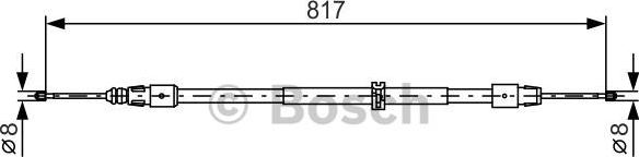BOSCH 1 987 482 024 — Cięgło, hamulec postojowy