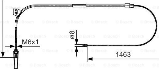BOSCH 1 987 482 130 — Cięgło, hamulec postojowy