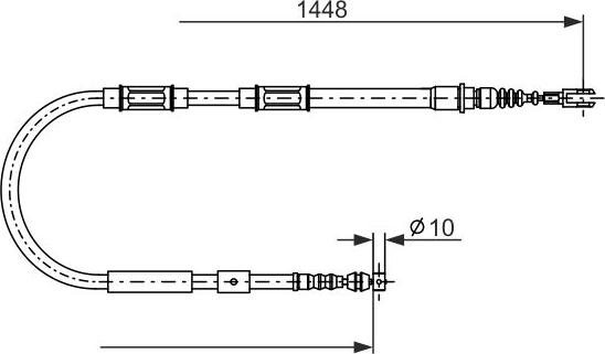 BOSCH 1 987 482 899 — Cięgło, hamulec postojowy