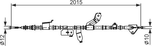 BOSCH 1 987 482 859 - LINKA HAM. RĘCZ. TOYOTA T. PRIUS 1.8 HYBRID 09-16 PR