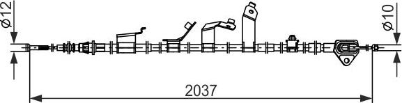 BOSCH 1 987 482 860 - LINKA HAM. RĘCZ. TOYOTA T. PRIUS 1.8 HYBRID 09-16 LE