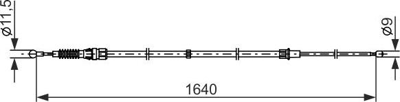 BOSCH 1 987 482 861 - LINKA HAM. RĘCZ. AUDI T. A1 1.0-1.8 TFSI 14-18 LE-PR