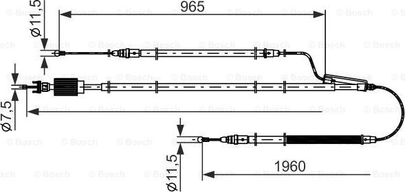 BOSCH 1 987 482 805 — Cięgło, hamulec postojowy