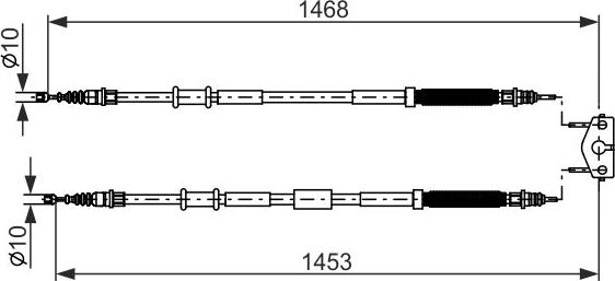 BOSCH 1 987 482 884 - LINKA HAM. RĘCZ. OPEL T. CORSA 1.0-1.6 14-19 LE-PR KPL.