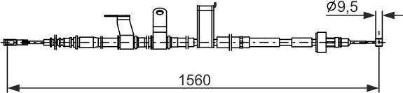 BOSCH 1 987 482 838 - LINKA HAM. RĘCZ. HYUNDAI T. I10 1.0-1.2 13- PR