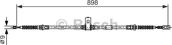 BOSCH 1 987 482 397 — Cięgło, hamulec postojowy