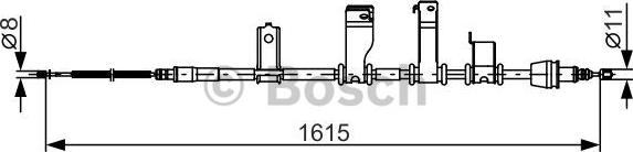 BOSCH 1 987 482 349 — Cięgło, hamulec postojowy