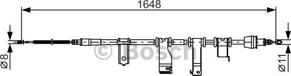 BOSCH 1 987 482 350 — Cięgło, hamulec postojowy