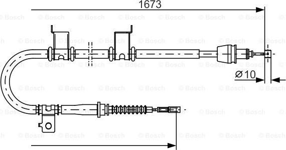 BOSCH 1 987 482 361 — Cięgło, hamulec postojowy