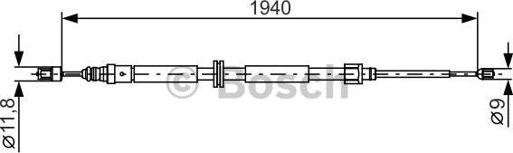 BOSCH 1 987 482 325 — Cięgło, hamulec postojowy