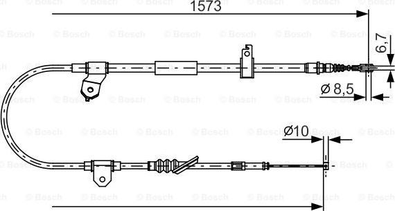 BOSCH 1 987 482 299 — Cięgło, hamulec postojowy