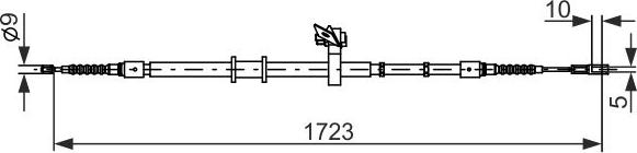 BOSCH 1 987 482 269 — Cięgło, hamulec postojowy