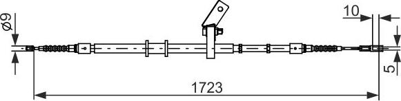 BOSCH 1 987 482 268 — Cięgło, hamulec postojowy