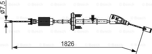 BOSCH 1 987 482 799 — Cięgło, hamulec postojowy