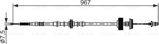 BOSCH 1 987 482 794 — Cięgło, hamulec postojowy