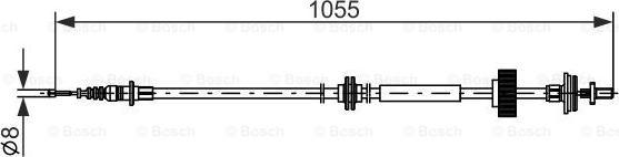 BOSCH 1 987 482 791 — Cięgło, hamulec postojowy