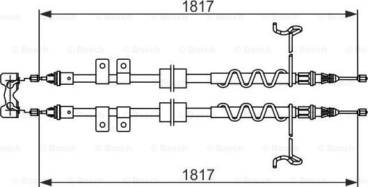 BOSCH 1 987 482 776 - LINKA HAM. RĘCZ. FORD T. TOURNEO-TRANSIT CONNECT 1.8 16V-TDCI 02-13 LE-PR KPL.