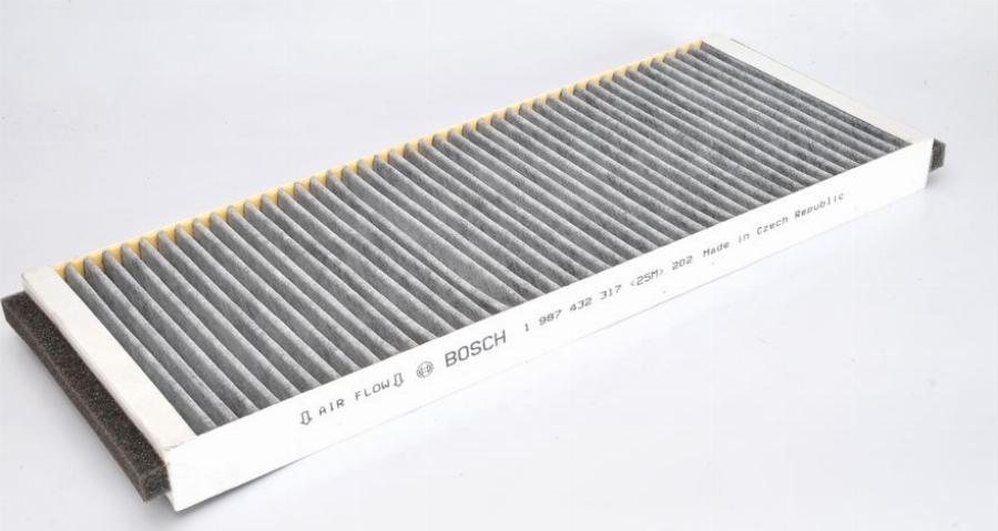 BOSCH 1 987 432 317 - FILTR KABINY AUDI 80 B4-A4 6-93- Z AKTYWNYM WĘGLEM