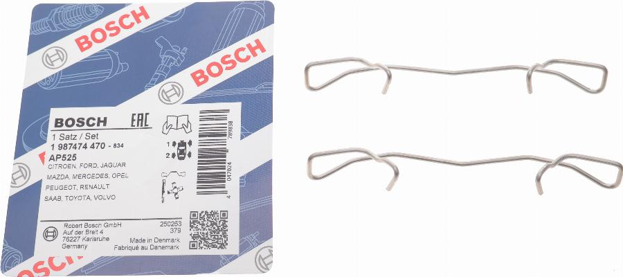 BOSCH 1 987 474 470 — Zestaw akcesoriów, klocki hamulcowe
