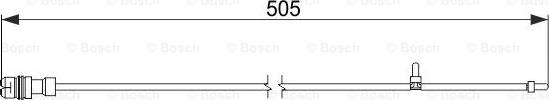 BOSCH 1 987 474 593 — Styk ostrzegawczy, zużycie okładzin hamulcowych