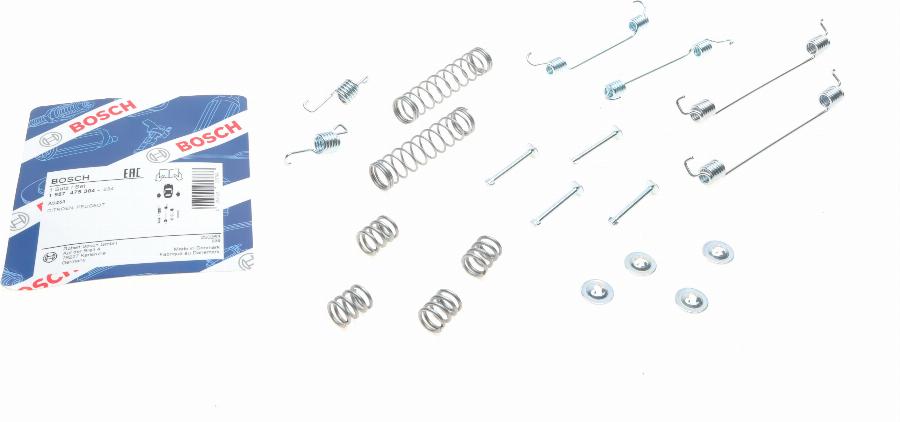 BOSCH 1 987 475 304 - SPRĘŻYNY SZCZĘK HAM. PEUGEOT 1007-208-301 05-