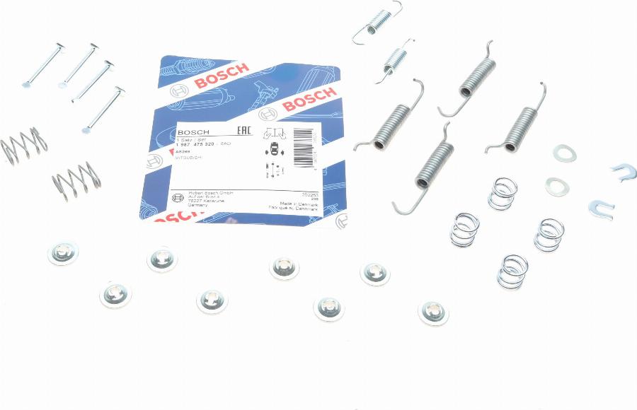 BOSCH 1 987 475 320 — Zestaw akcesoriów, szczęki hamulcowe hamulca postojowego