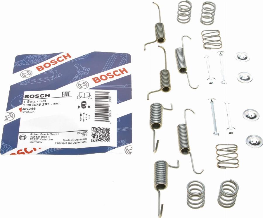 BOSCH 1 987 475 297 — Zestaw dodatków, szczęki hamulcowe