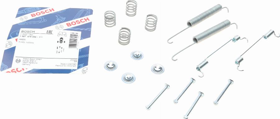 BOSCH 1 987 475 284 — Zestaw dodatków, szczęki hamulcowe