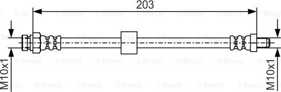 BOSCH 1 987 476 035 — Przewód hamulcowy elastyczny