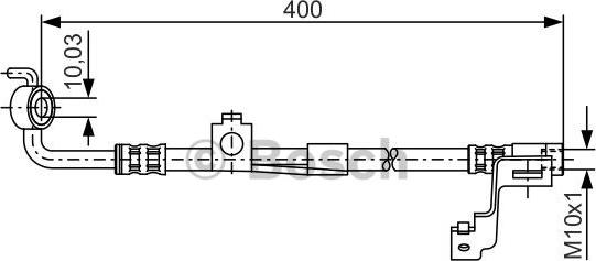 BOSCH 1 987 476 815 - PRZEWÓD HAM. ELAST. FORD P. ESCORT 95-99 PR