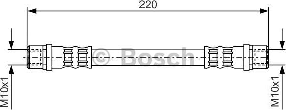BOSCH 1 987 476 203 — Przewód hamulcowy elastyczny