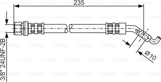 BOSCH 1 987 476 207 — Przewód hamulcowy elastyczny