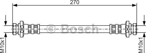 BOSCH 1 987 476 737 — Przewód hamulcowy elastyczny