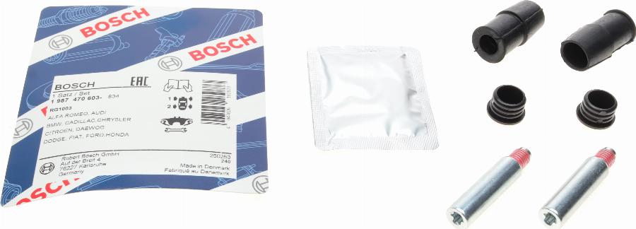 BOSCH 1 987 470 603 — Zestaw tulei prowadzących, zacisk hamulca